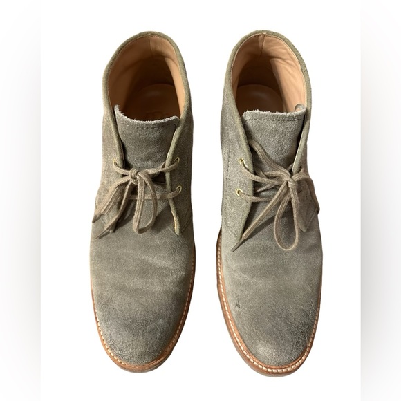 UGG Men Leighton Leather Suede Fur Green Shoes Boots Size 8.5  b2 - Picture 6 of 10